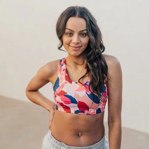 Senita Strappy Sports Bra - Petals